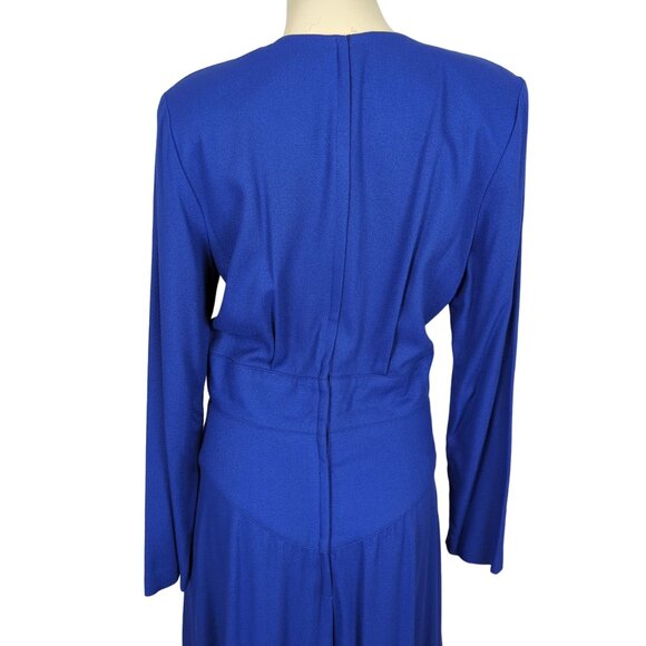 BARBOGLIO cristina jan Size 12 Vintage Long Sleeve Palazzo Pants Blue Jumpsuit‎ - Picture 13 of 16